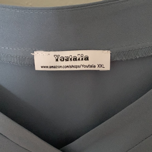 Slate Blue Blouse, Size XXL - Picture 3 of 4